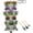 Agreeable Gray, variant on Active Mind Ltd 3-Tier Stackable Vertical Garden Planter with Wheels - Indoor/Outdoor Herb & Vegetable Planter for Strawberries, Flowers, Succulents (Space Saving Design), Green