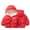 Red, variant on Vividxx Girls Jacket Kids Toddler Baby Girls Boys Winter Warm Thick Long Sleeve Hooded Padded Clothes Coat Party Outerwear Jackets Tops 2-3 Years