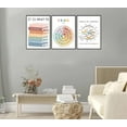 thumbnail image 2 of Mental Health Wall Art Boho Inspirational Classroom Posters Artwork Quotes Office Painting Pictures Wall Decor for School Classroom Office Home Decoration Unframed, 2 of 5