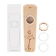 thumbnail image 2 of Wood Kazoo, Lightweight Portable Guitar Partner Flute Musical Instrument Gift, Handmade, Easy To Play, Classic Timbre, Multifunctional Accompaniment, 2 of 8