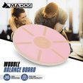 thumbnail image 3 of MADOG Wooden Wobble Balance Board with 360° Rotation, Exercise Balance Stability Trainer for Standing Desk Home Gym, Pink, 3 of 11