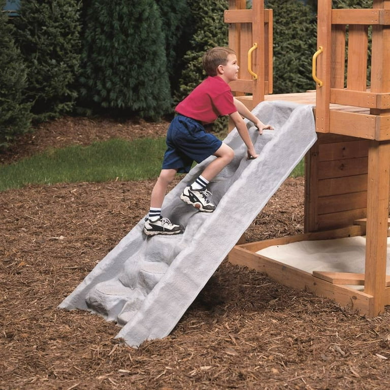 Wooden playset with rock climbing wall new arrivals