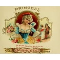 thumbnail image 2 of Vintage Apple Collection 24x20 Gold Ornate Wood Framed with Double Matting Museum Art Print Titled - Princess Cig, 2 of 4