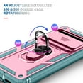 thumbnail image 3 of TECH CIRCLE For Google Pixel 8 Pro,Tri-Layer Hybrid Shockproof Protective Case Soft TPU Hard PC Heavy Duty 360 Rotating Ring Stand Magnetic Car Mount Phone Cover for Google Pixel 8 Pro,Pink + Green, 3 of 11