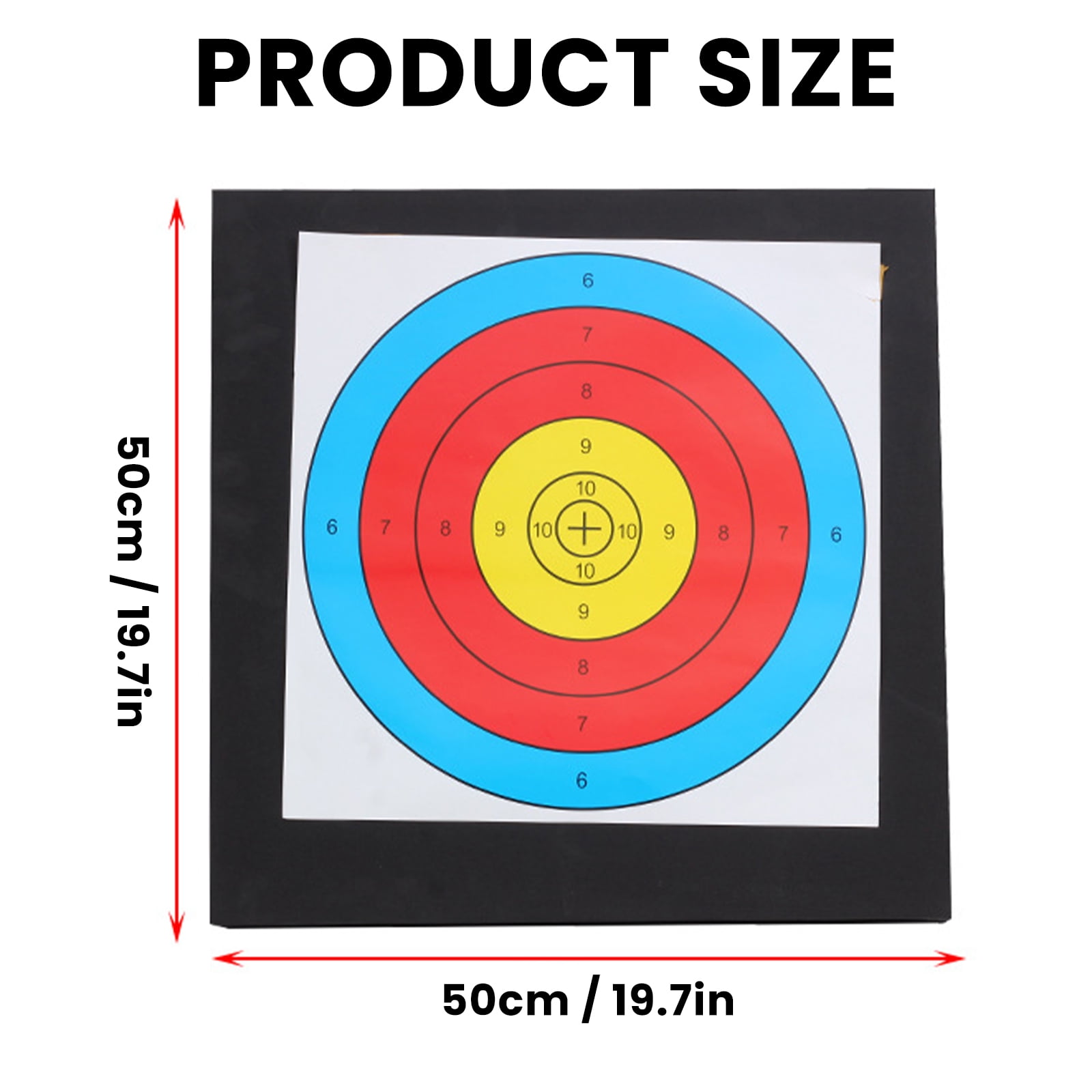 DIYMAG EVA Archery Target with Rope, Easy Arrow Removal Bow Target, Compound Bow Target (50 x 50cm / 19.7 x 19.7in)