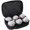 Black, variant on Boules Set Large Action Game, Outdoor, Beach, Lawn Backyard Family Party Games for Adults
