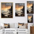 thumbnail image 4 of Designart "Beach Photo peaceful Shores VIII" Nautical & Beach Floater Framed Wall Decor, 4 of 7