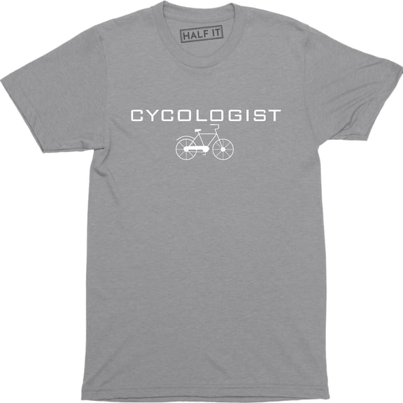 Cycologist Funny Psychology Biking Cyclist Pun Biker Men's T-Shirt