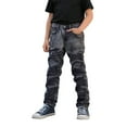 thumbnail image 4 of Ripped Denim Jeans for Boys Boy's Skinny Fit Black Jeans for Boys School Clothes for Boys Kids 7-8 Years Boys Jeans, 4 of 9