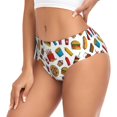 thumbnail image 2 of Fotbe Hot Dog Pizza Calzones Estampados para Mujer – Ropa Interior de Algodón, Cómoda, Suave y Elástica-Medium, 2 of 6