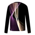 thumbnail image 5 of cllios Men's and Big Men's Long Sleeve Shirts Casual Optical Line 3D Graphic T-Shirt Fall Trendy Crewneck Pullover Soldier Tops Slim Fit Sport Tees Black M, 5 of 5