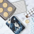 thumbnail image 5 of ALAZA Cat Abstract Pot Holders Set of 2 Heat Resistant Kitchen Oven Mitts, 5 of 7