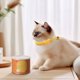 thumbnail image 4 of Calentador De Cuello De Poliéster Collar ajustable para gatos con diseño de huella de pata, cierre de seguridad con tira reflectante y cascabel para gatitos (amarillo, 1 pieza). Rkxzt, 4 of 9