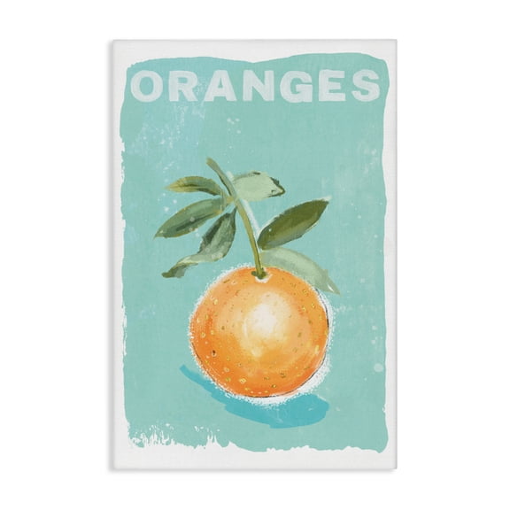 Stupell Industries Farmhouse Orange Twist Motif Canvas Art, 16 x 24, by Chad Barrett