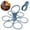 Grey, variant on Foldable Rotating Cup Holder, Portable Multi Cup Carrier for Coffee Cups and Wine Glasses, Plastic Storage Rack for Party and Travel