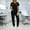 Black, variant on Luivaraty Scrubs Set for Women Solid Color Nurse Uniform Pockets V Neck Workewear Pants Set with Pockets, S-2XL