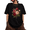 Black, variant on Women's Vintage Floral Graphic Tee Casual Short Sleeve Crewneck Top Summer Shirt