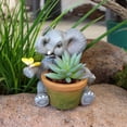 thumbnail image 3 of Preciosa maceta de elefante hecha a mano de resina, maceta decorativa para suculentas, ideal para el hogar, la habitación, el jardín, el balcón y la oficina., 3 of 8