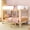 Blonde/White, variant on Max & Lily Mid-Century Modern Full Over Full Bunk Bed, White/Pecan