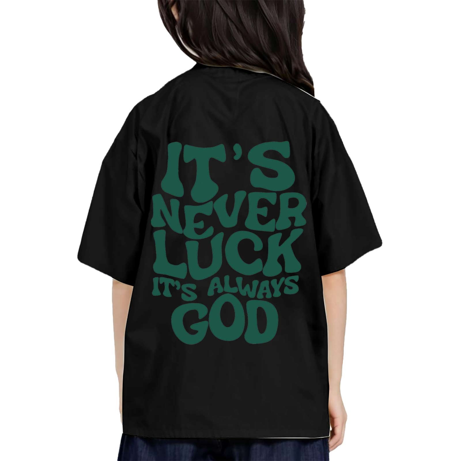 Fgnfyis Girls T Shirts Childrens Printed Round Neck Short Sleeved T Shirt for Boys and Girls Boys Short Sleeve Tops Black 8-9 Years