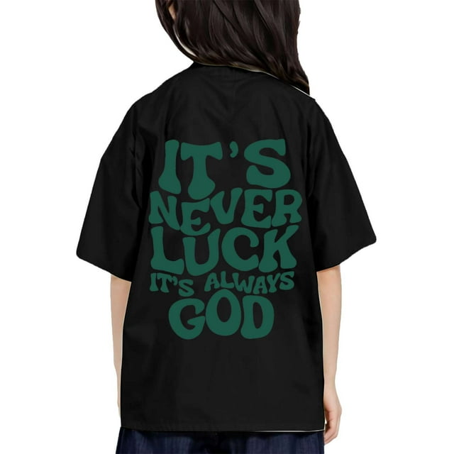 Toddler Girls Summer Tops Tees Stylish Casual Cartoon Print Round Neck Short Sleeved Tee Blouse Daily Spring Shirts For Kid 3-4T