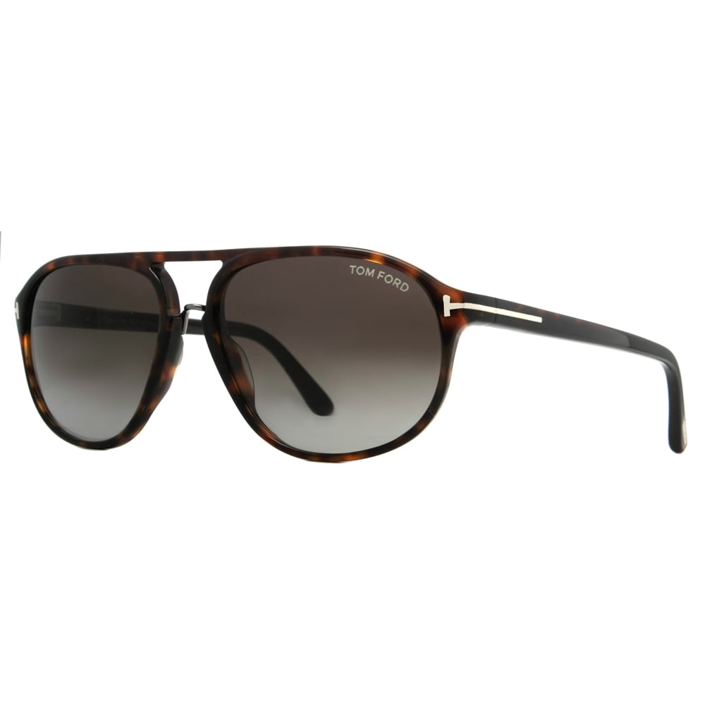 Tom Ford - Jacob TF 447 52B Brown Tortoise/Gray Gradient Mens Aviator ...