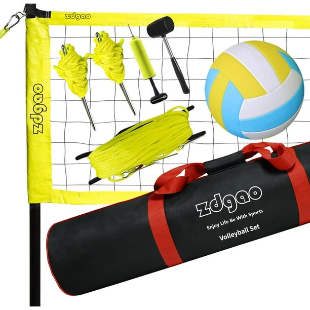 Zdgao Volleyball Net Outdoor with Heavy Duty Steel Poles, Volleyball