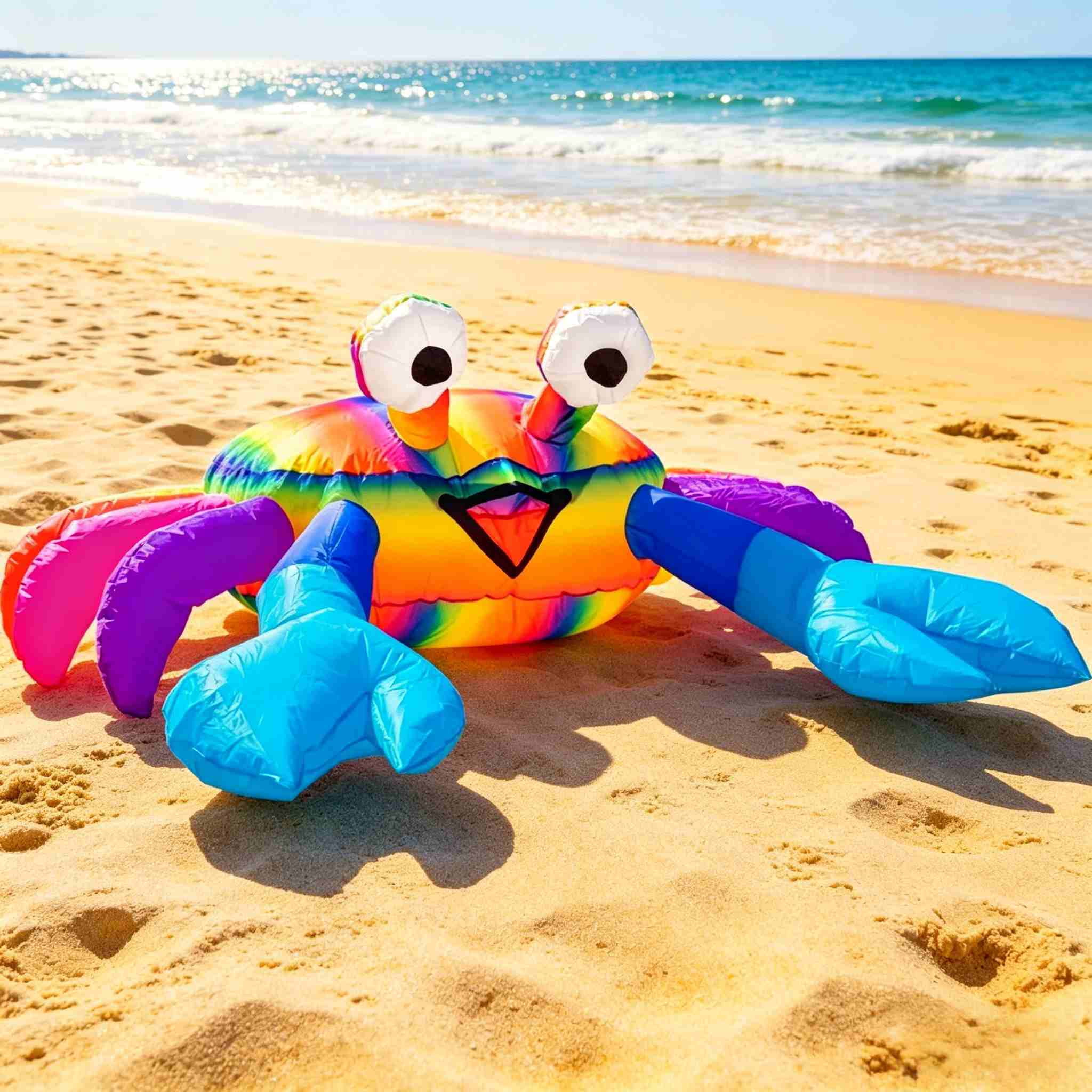 Crab Ground Kite, Beach Backyard Patio Laundry Decoration, Durable Ground Kites for Outdoor Summer Party Decor
