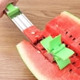 thumbnail image 2 of Cortador de sandía en forma de molino de viento, herramientas de fruta de acero inoxidable YIDADA, herramienta de corte rápido, utensilios de cocina con pala para melón, 2 of 5