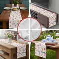 thumbnail image 5 of Burlap Table Runner 90 Inches Long, Summer Pink Ice Lolly Non-Slip Kitchen Table Runners for Dining Room Everyday Use Party Table Decorations Colorful Polka Dot, 5 of 9