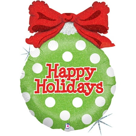 Holiday Polka Dots Ornamental Mylar Ball
