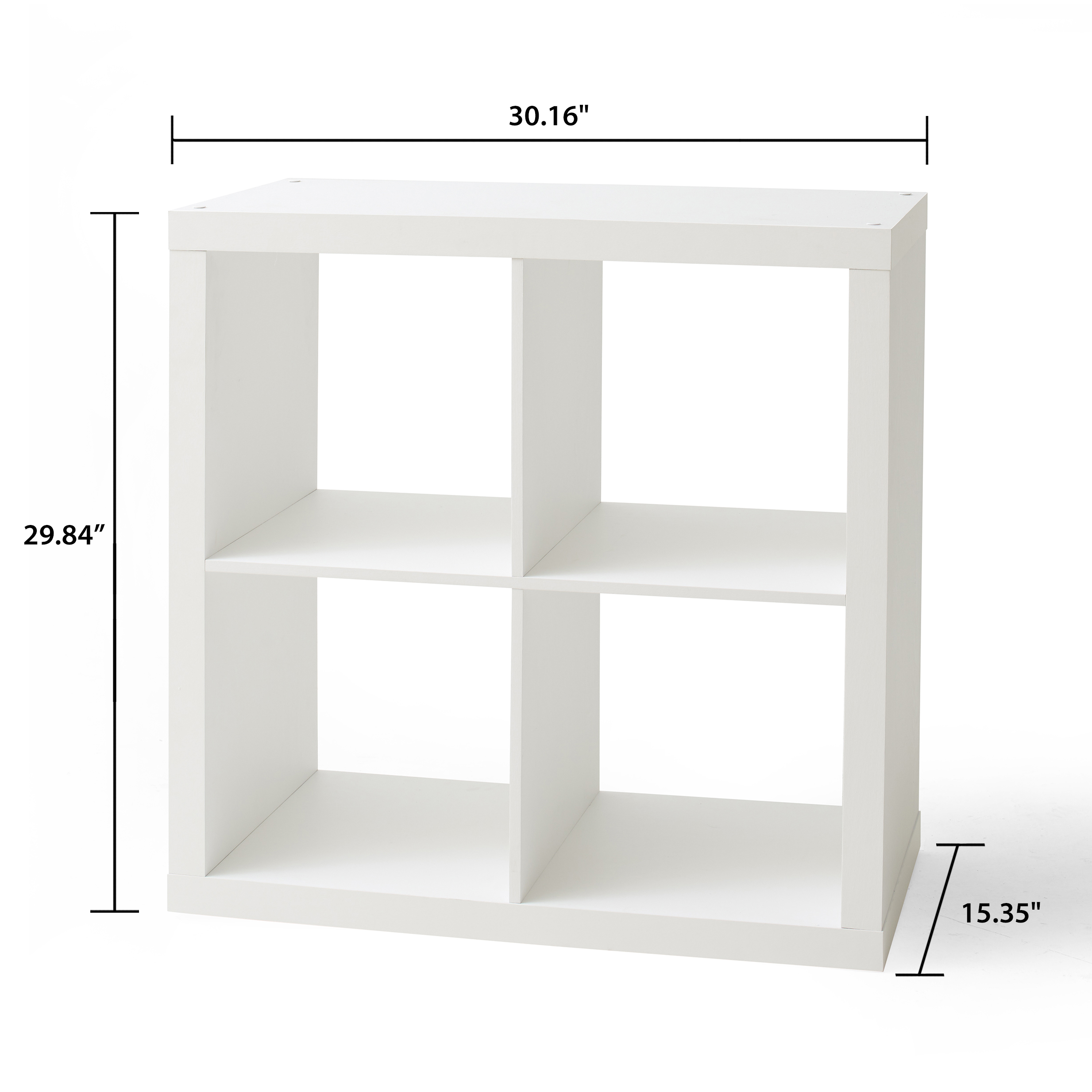 Better Homes & Gardens 4-Cube Storage Organizer, White Texture - image 5 of 7