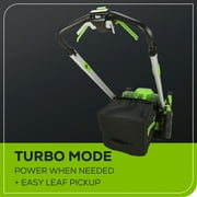 Greenworks 60V 25 Cordless Brushless Self-Propelled Mower + Two (2) 4.0Ah Batteries & Dual Port Charger