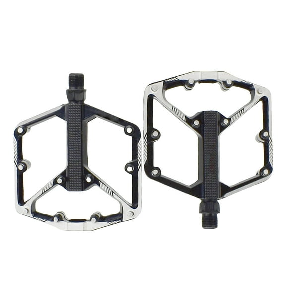 Mountain Bike Pedals, 3 Sealed Bearings, Aluminium Alloy Mountain Bike Pedals, Featuring 20 Anti-slip Pins, CNC Flat Bike Pedals 2Pcs
