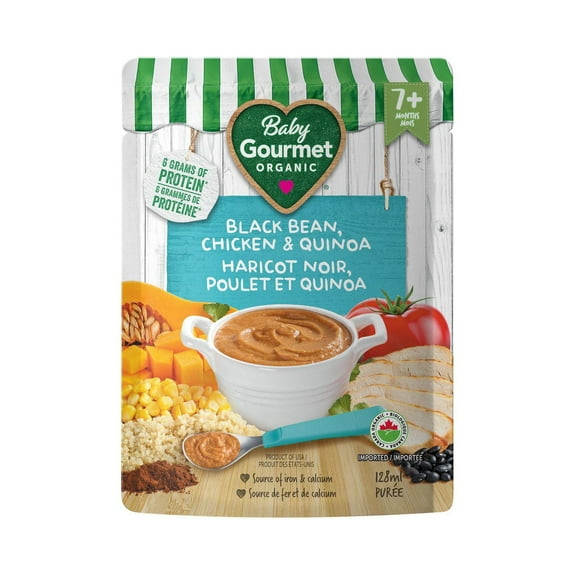 Plat préparé biologique haricot noir, poulet et quinoa de Baby Gourmet