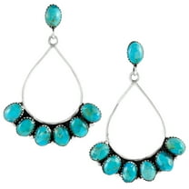 Turquoise Jewelry Earrings for Women Sterling Silver 925 | Turquoise Network | E1246-C75