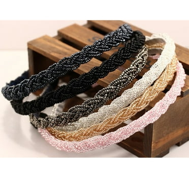 5PCS Women's Hair Band Decorative Assorted Colors Hair Hoop Headband Headwear