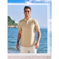 thumbnail image 2 of Camisa Para Hombre De Manga Corta Guayabera Casual Lino, 2 of 8