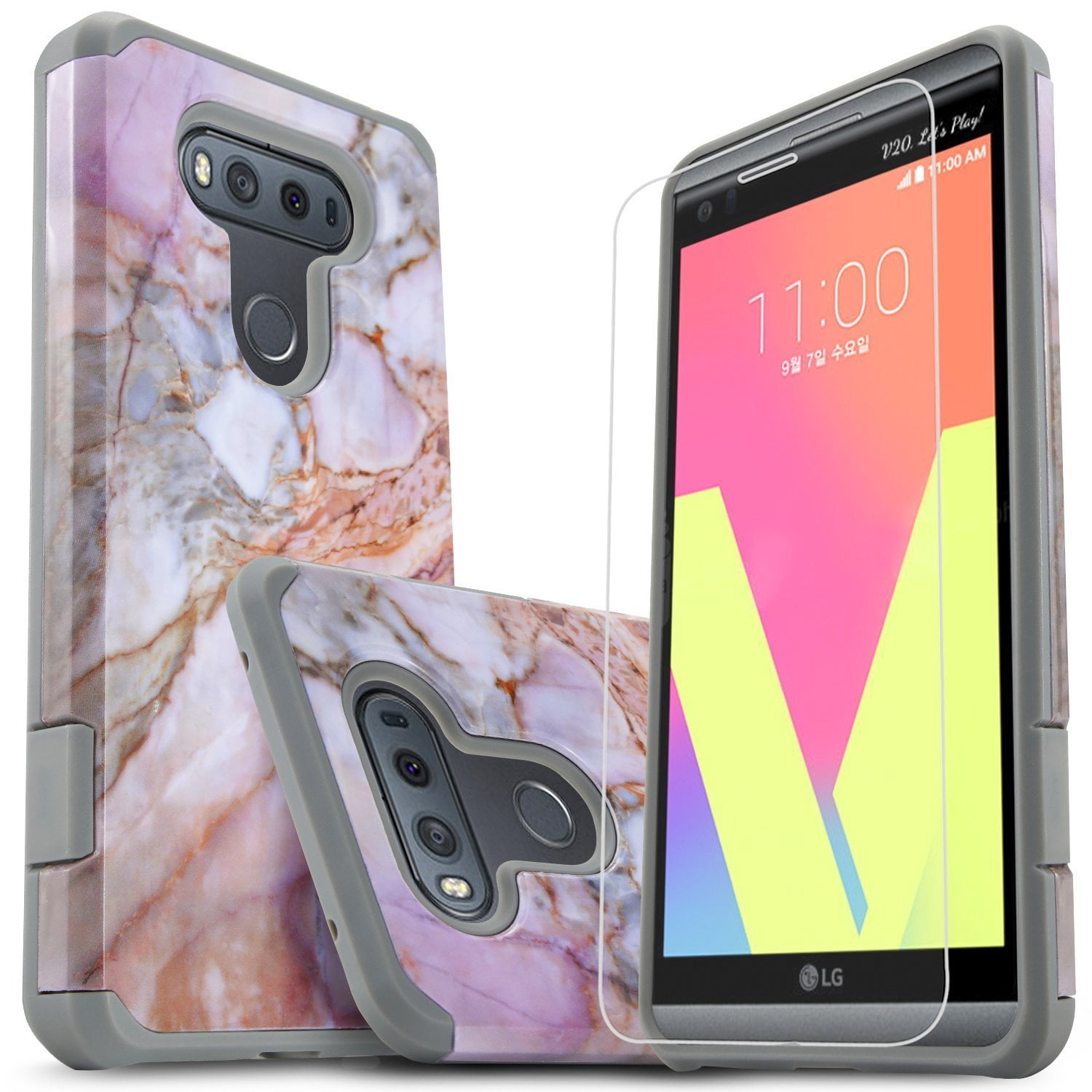 LG G6 Case, W/[HD Screen Protector], Heavy Duty Drop Protection Impact