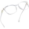 LifeArt Blue Light Blocking Glasses, Anti Eyestrain, Computer Reading Glasses, Gaming Glasses, TV Glasses for Women and Men, Anti Glare (Clear, +3.00 Magnification)