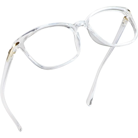 LifeArt Blue Light Blocking Glasses, Anti Eyestrain, Computer Reading Glasses, Gaming Glasses, TV Glasses for Women and Men, Anti Glare (Clear, +3.00 Magnification)