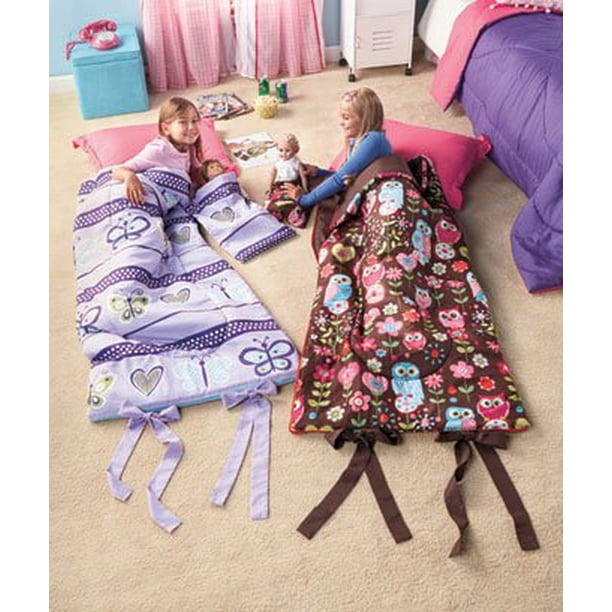 Matching Girl and Doll Sleeping Bags Owl (Butterfly Bag Sold