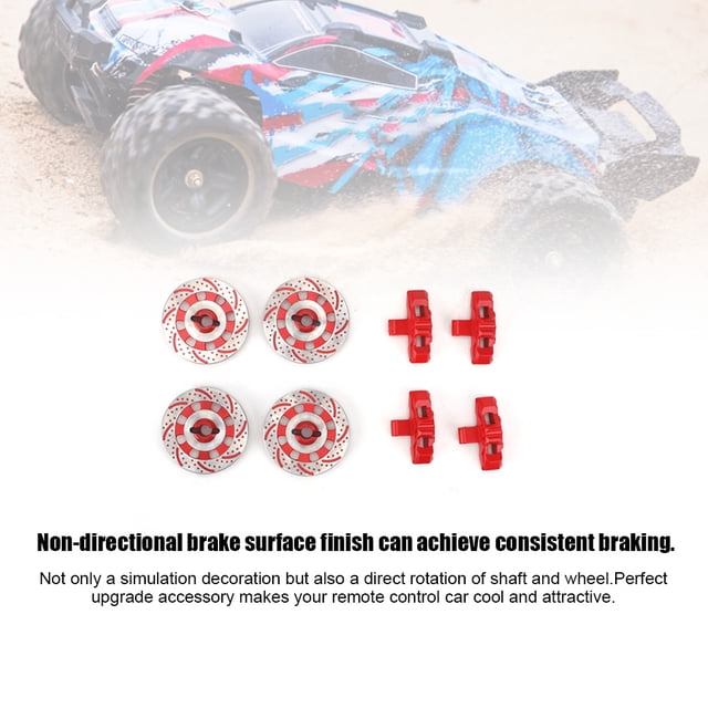 Disque de Frein de Roue RC, Pièces de Disque de Frein de Moyeu Hexagonal Compatibles avec Desert Racer UDR 1/7 RC Car