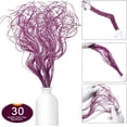 thumbnail image 3 of Triani 30Pieces Ting Ting Purple Sparkle Glitter Branches 27.6" Long Artificial Glitter Christmas Picks Curly Twigs Vase Filler for Wedding Christmas Holiday Decoration, 3 of 6