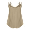 thumbnail image 4 of Tank Tops Women, Scoop Neck Sleeveless Eyelet Embroidery Vest Tops Loose Fit Summer Tops for Women Ladies Spaghetti Strap Swing Vest Tops Casual Tees Camisole 2024 Clothes, 4 of 6