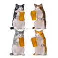 thumbnail image 3 of Cute Miniature Cat Garden Statue Decor, Outdoor Statues Outdoor Patio Table Decorations, Plant Decorations for Pots, 3 of 5