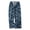 Dark Blue, variant on Women Palazzo Pants Summer Boho Bagyy Wide Leg High Smocked Waist Flowy Beach Casual Trousers with Pockets Red for Size One Size