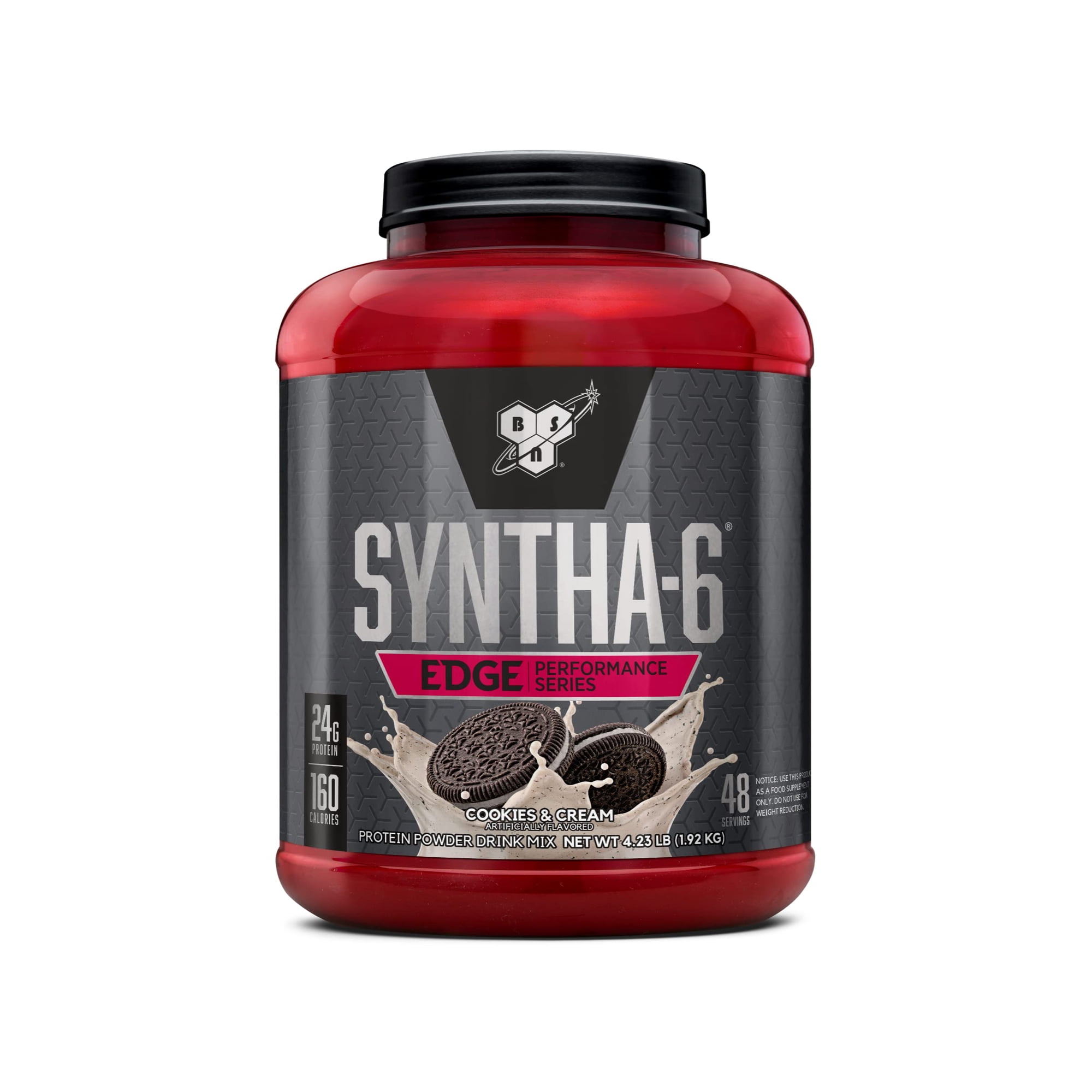 BSN Syntha-6 Edge®, Protein Powder Drink Mix, Cookies & Cream, 4.23 lb (1.92 kg)