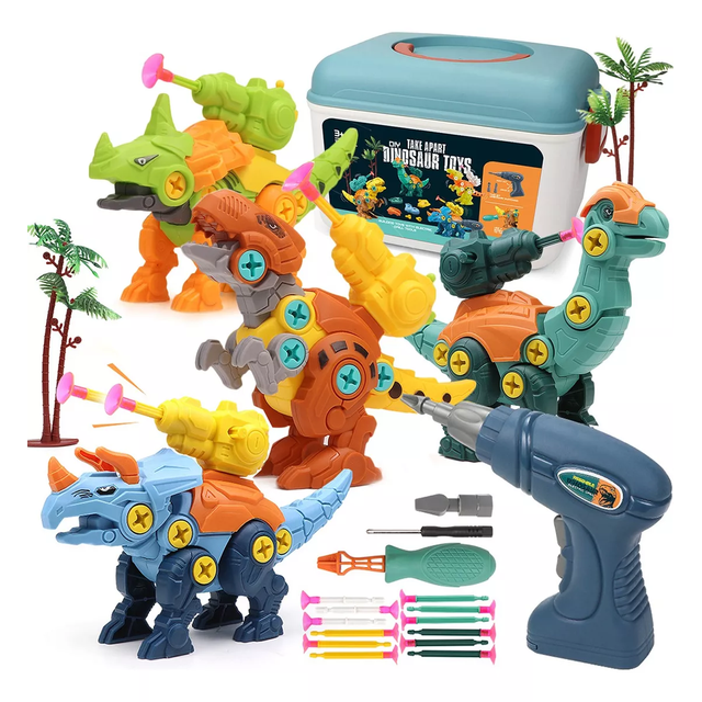 Montaje Juguete Conjunto De Dinosaurio COLOR