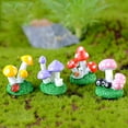 thumbnail image 3 of Mushroom Ornament Decorative Attractive Beautiful Color Painting Mushroom Figurine, 3 of 5